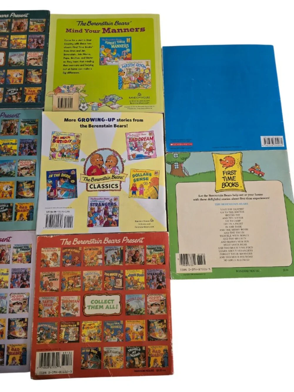 Vintage Berenstain Bears Book Lot 1980s First Time Books Stan & Jan Softcover 10